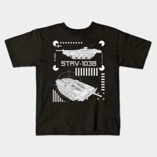 Main Battle Tank Strv-103B Kids T-Shirt